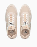 Calvin Klein Runner Sock Lace Up Runner Kadın Sneaker Eggshell/Whisper Pink
