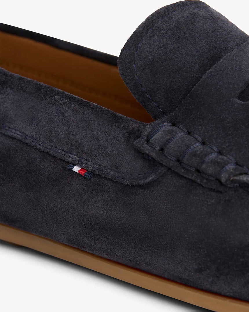 Tommy Hilfiger Casual Driver Süet Ayakkabı Desert Sky