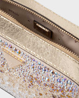 Guess Lua Taşlı Mini Çapraz Askılı Çanta Gold