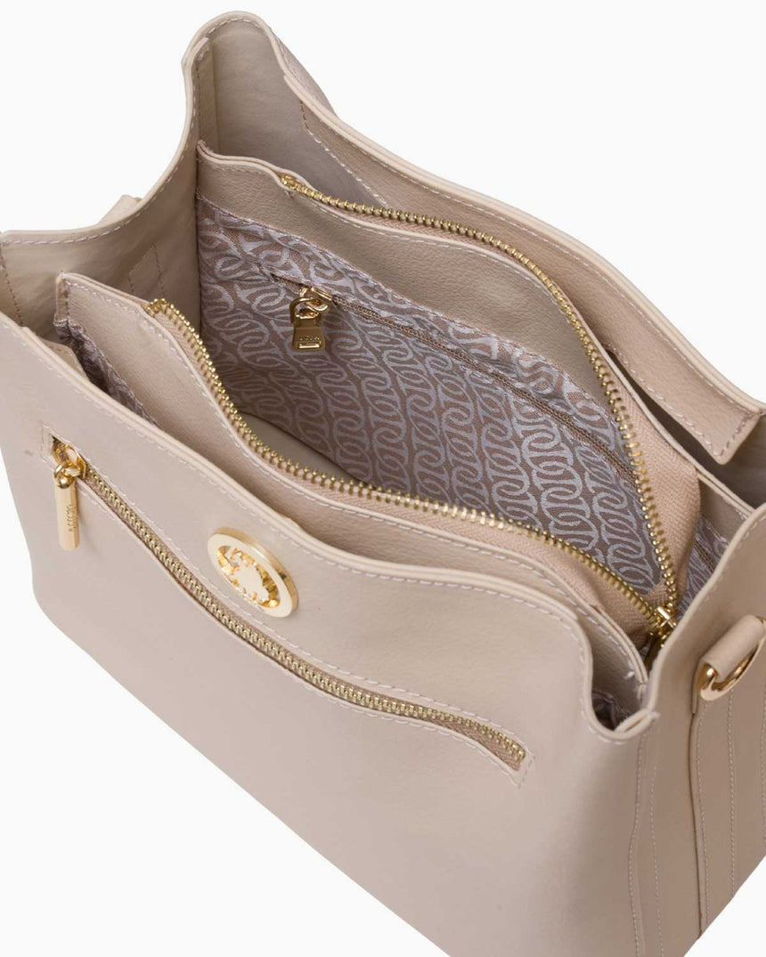 Us Polo Assn Fermuar Detaylı El Çantası Bej