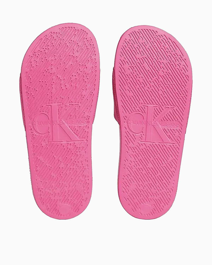 Calvin Klein Slide Monogram Flip Flops Logolu Terlik Pink
