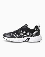 Calvin Klein Retro Tennis Logo Detaylı Sneakers Black/Bright White