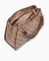 Guess Anadela Noelle II Luxury Kadın El Çantası Latte Logo / Brown