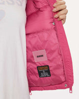 Guess Bertina Light Puffer Şişme Mont Pink Punch