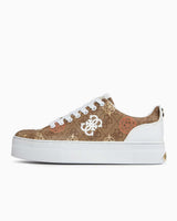 Guess Gianele Peony Logo Sneakers Beige / Brown