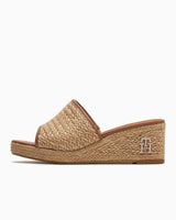 Tommy Hilfiger Rope Wedge Topuklu Sandalet Beige