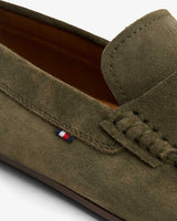 Tommy Hilfiger Casual Driver Süet Ayakkabı Army Green