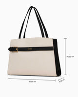 Nautica Logolu El Çantası Bej - Siyah