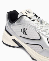 Calvin Klein Trailblazer Hike Runner Mesh Erkek Sneaker Silver/Black/Marshmallow