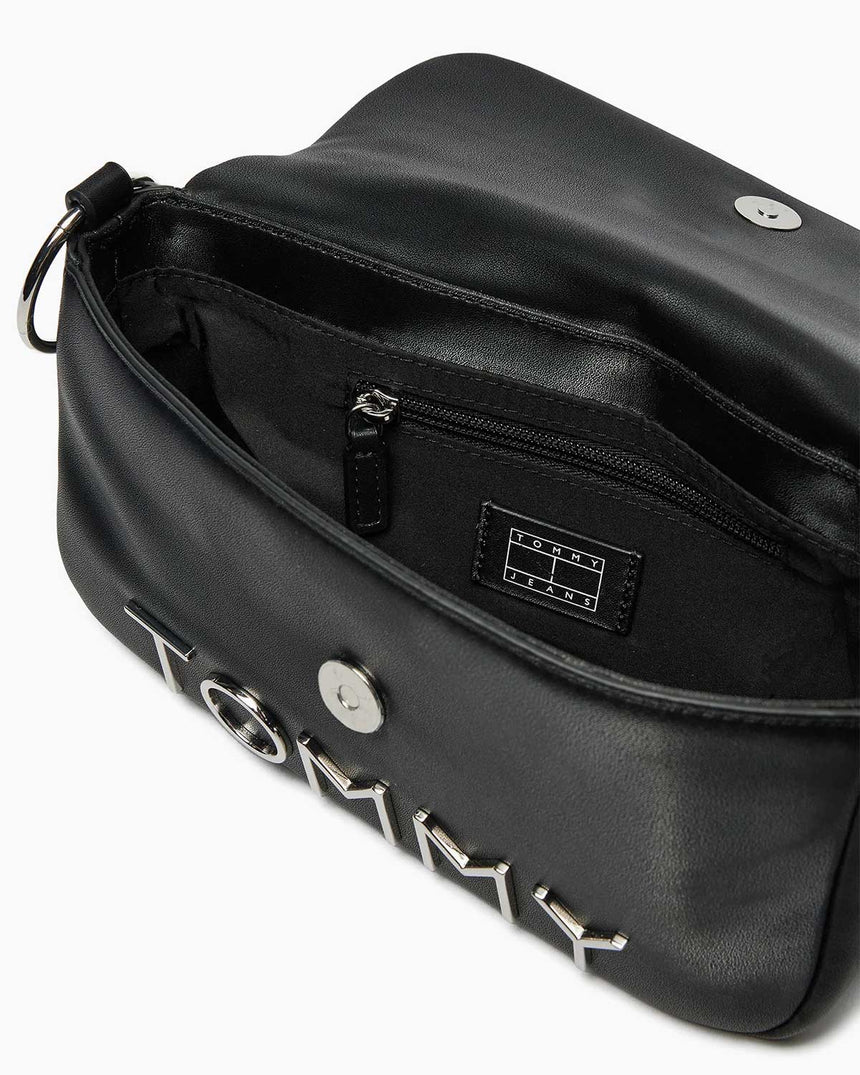 Tommy Hilfiger Bold Elongated Mini Omuz Çantası Black