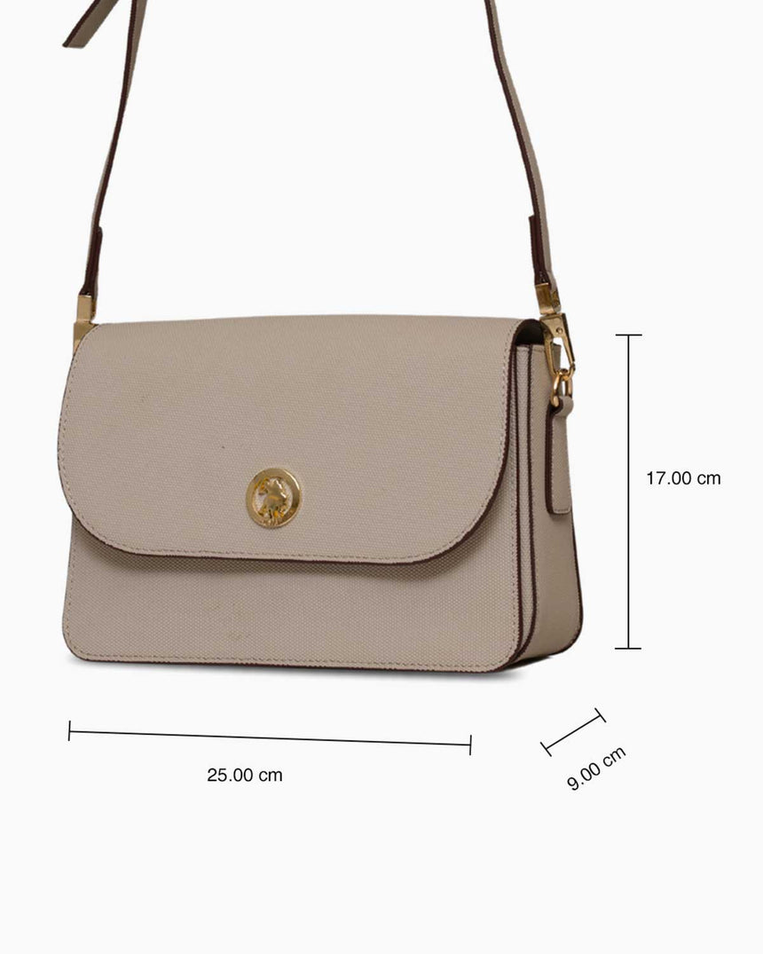 Us Polo Assn Logolu Çapraz Askılı Çanta Taş