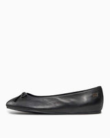 Tommy Hilfiger Essential Leather Ballerina Kadın Ayakkabı Black