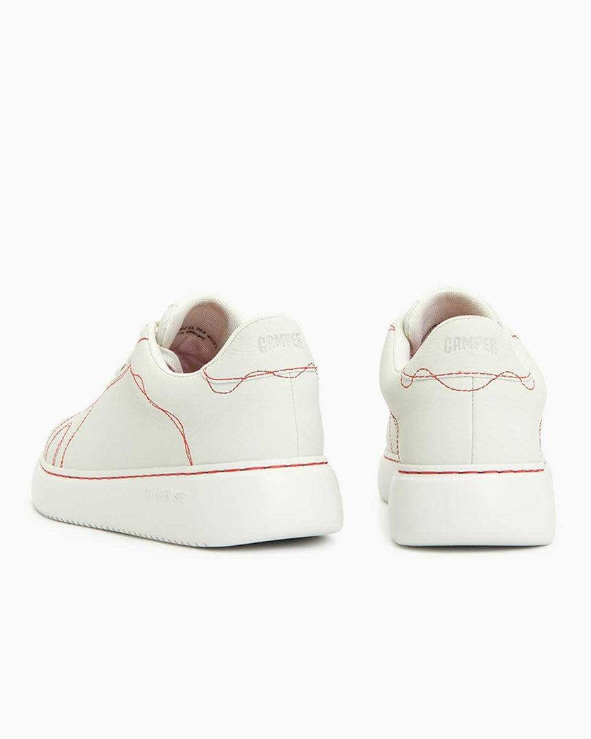Camper Twins İp Desenli Deri Sneakers Beyaz