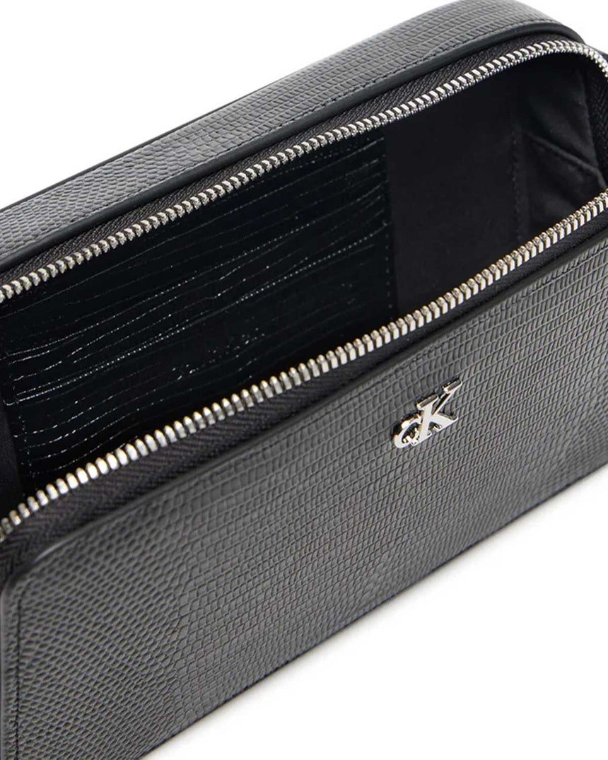 Calvin Klein Kertenkele Kabartmalı Mini Kadın Cüzdan Black