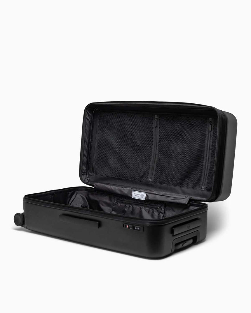 Herschel Heritage Large Sert Kabuklu Genişletilebilir Büyük Boy Valiz Black