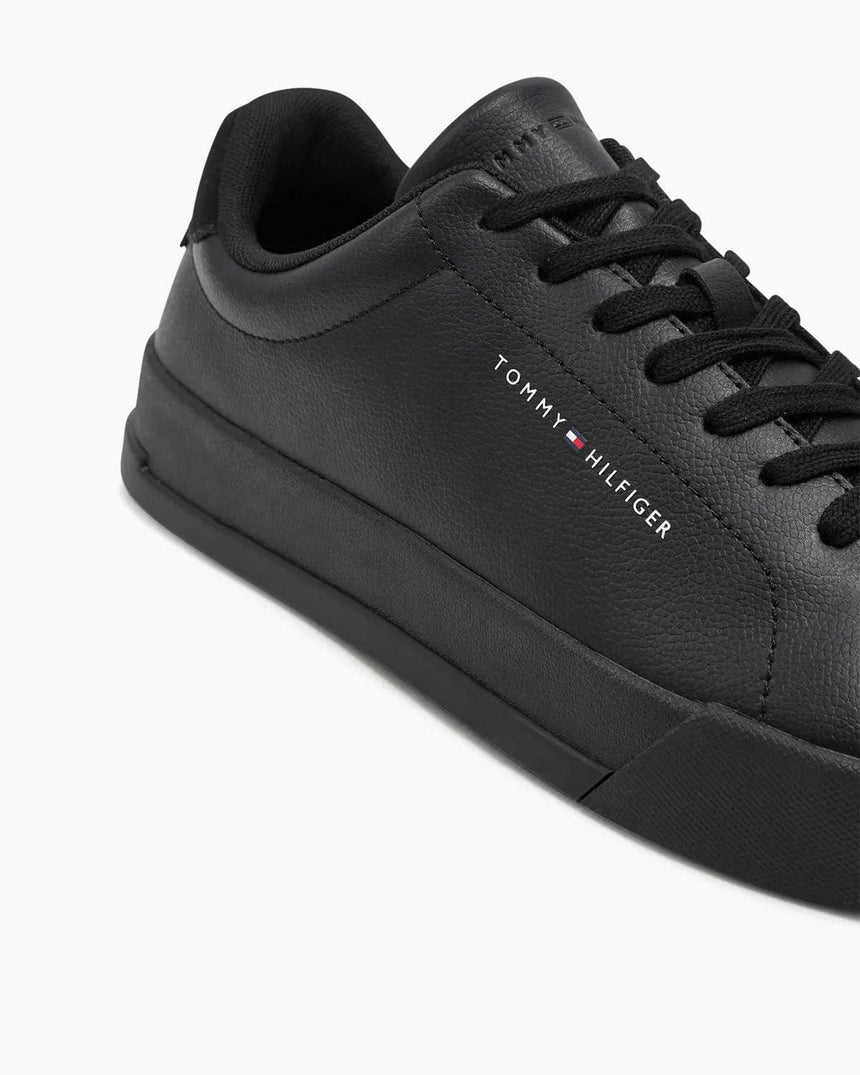 Tommy Hilfiger Court Leather Low Top Sneakers Black