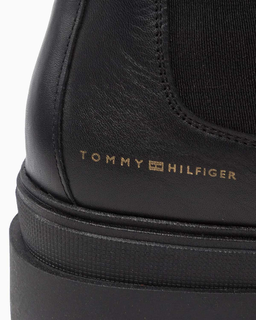 Tommy Hilfiger Monochromatic Chelsea Kadın Boot Black