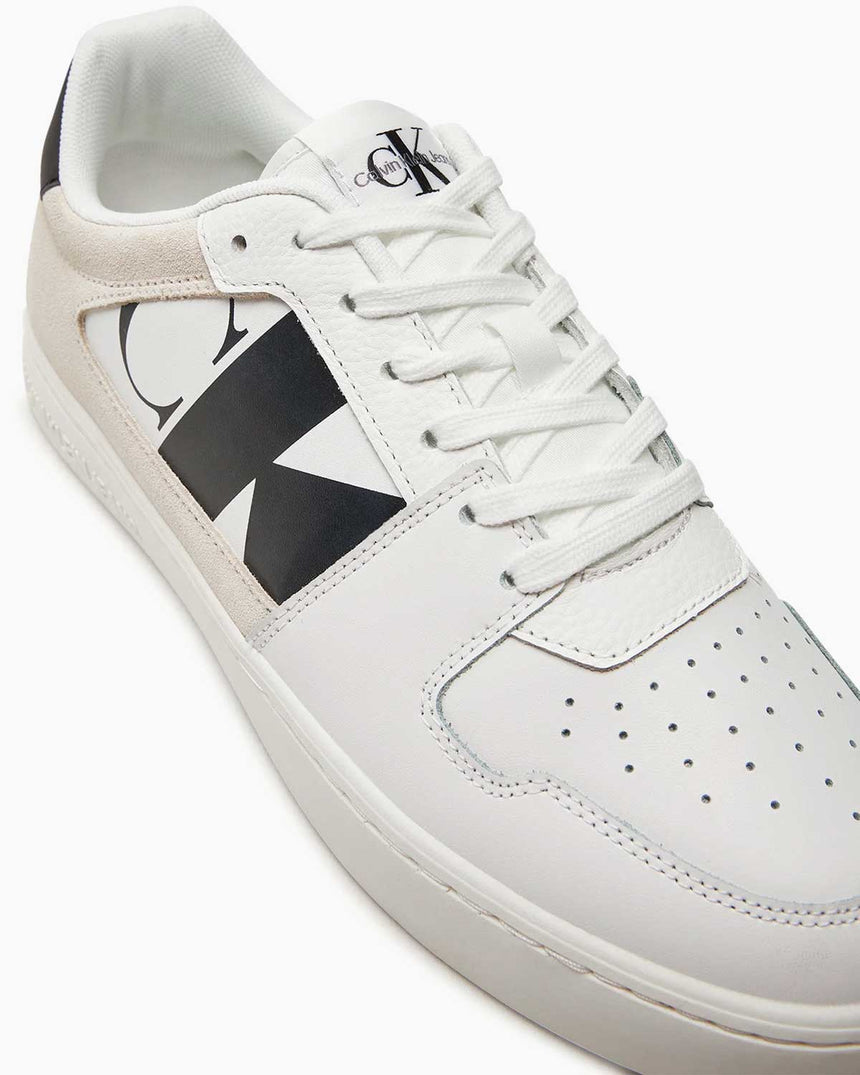 Calvin Klein Classic Cupsole Low Lace Up Sneaker Bright White/Black