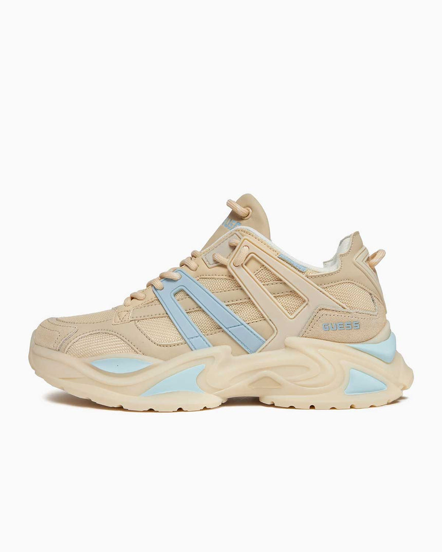 Guess Belluna Runner Sneaker Beige Blue