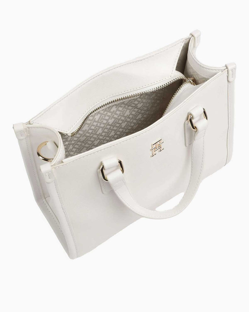 Tommy Hilfiger Uzun Askı Detaylı Mini El Çantası Ecru