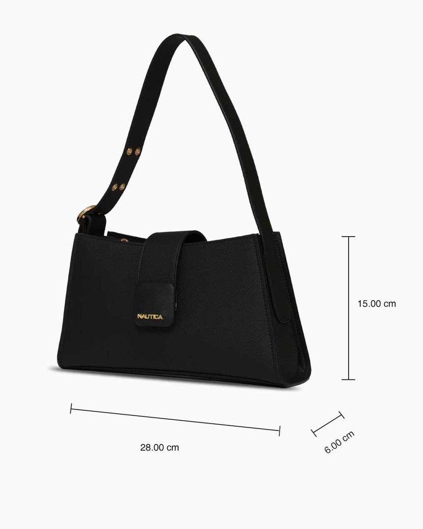 Nautica Logolu Omuz Çantası Siyah