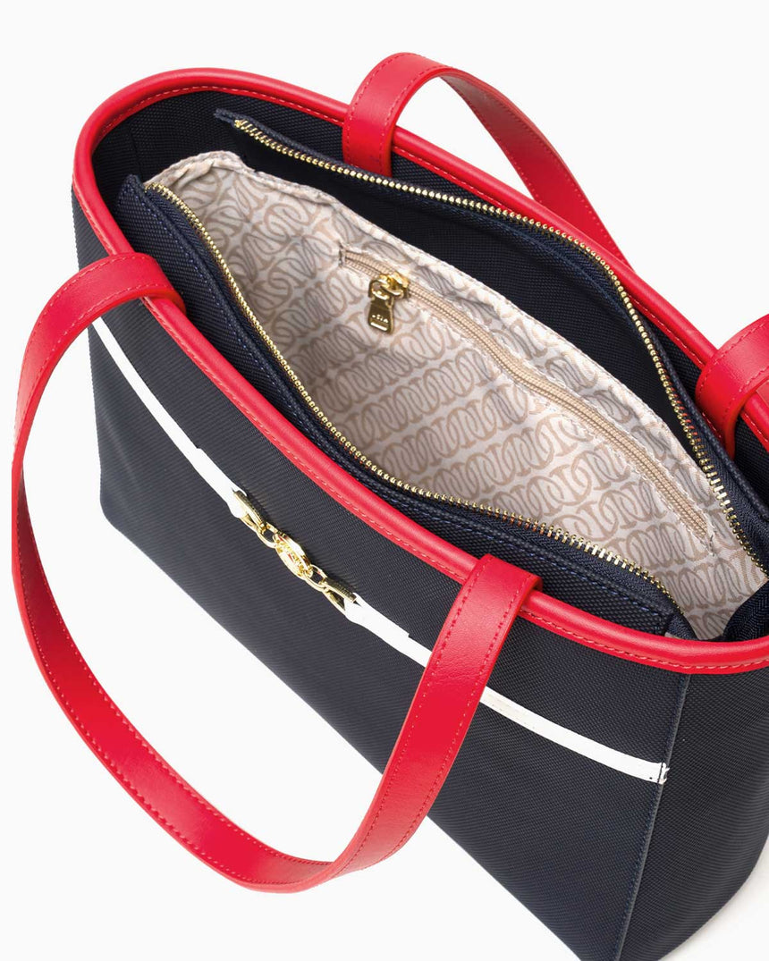 Us Polo Assn Gold Logo Detaylı Omuz Çantası Lacivert - Kırmızı - Beyaz