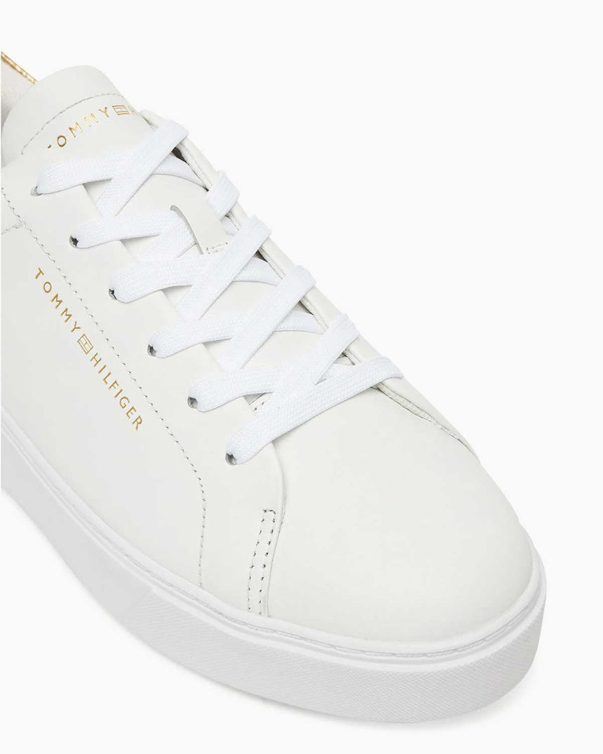 Tommy Hilfiger Seren Platform Tabanlı Kadın Sneaker White/Gold
