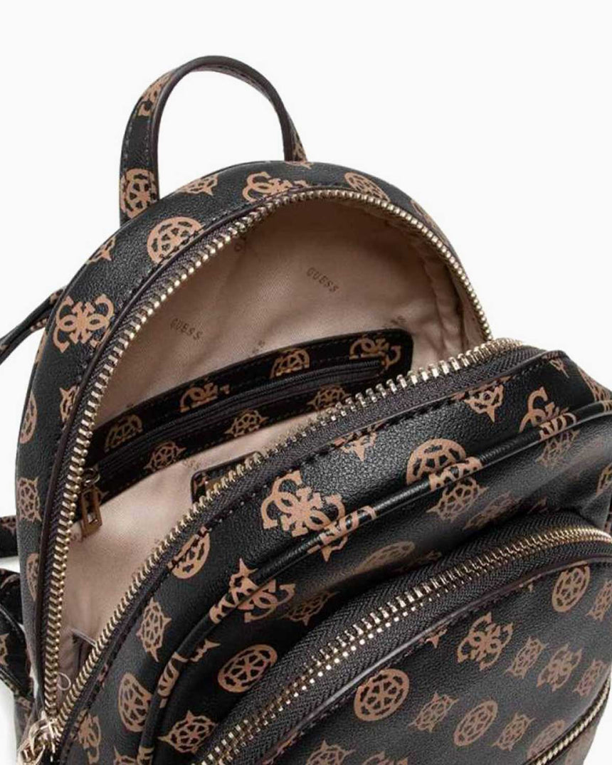 Guess Manhattan Logo Kadın Sırt Çantası Kahverengi