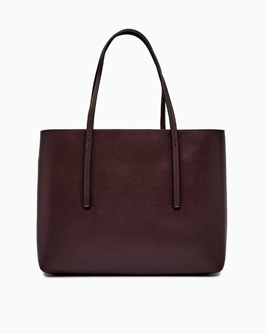 Calvin Klein Foil Logo Kadın Small Tote Çanta Fudge/Espresso