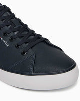 Tommy Hilfiger Düşük Bilek Güçlendirilmiş Deri Erkek Sneaker Desert Sky