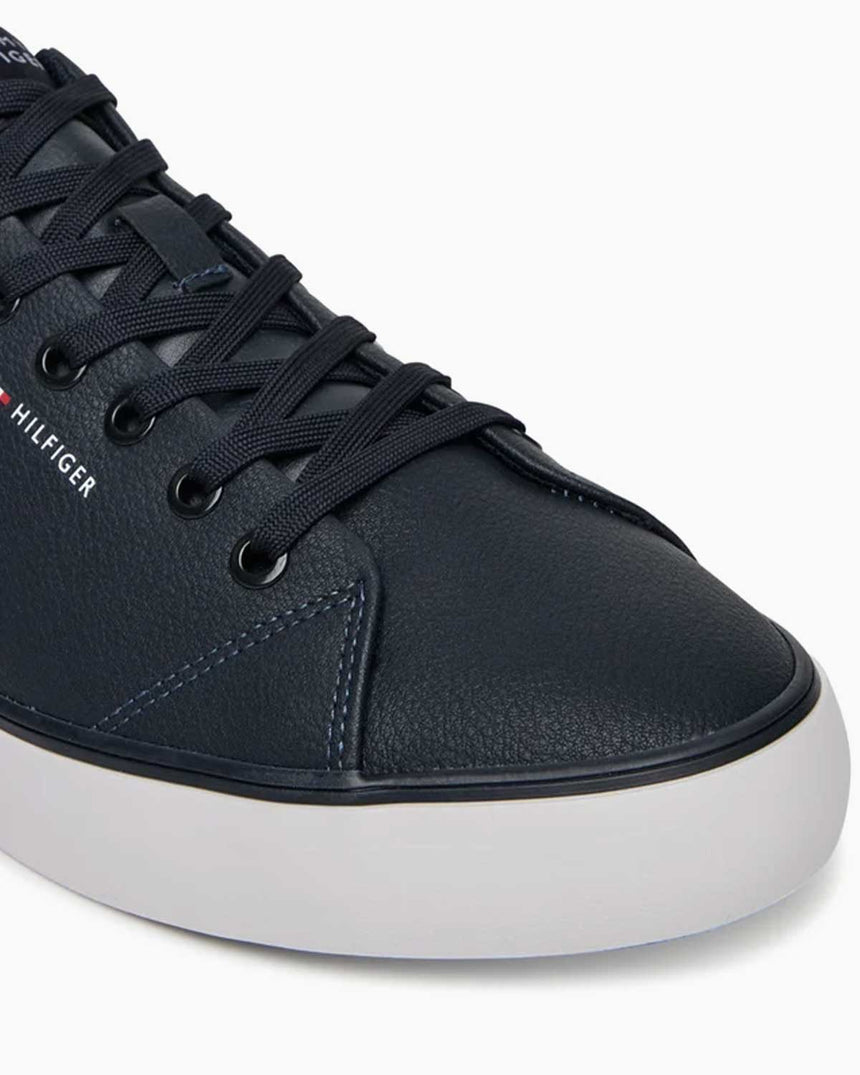 Tommy Hilfiger Düşük Bilek Güçlendirilmiş Deri Erkek Sneaker Desert Sky