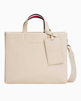 Tommy Hilfiger Resmi Orta Boy Kadın Alışveriş Çantası Classic Beige