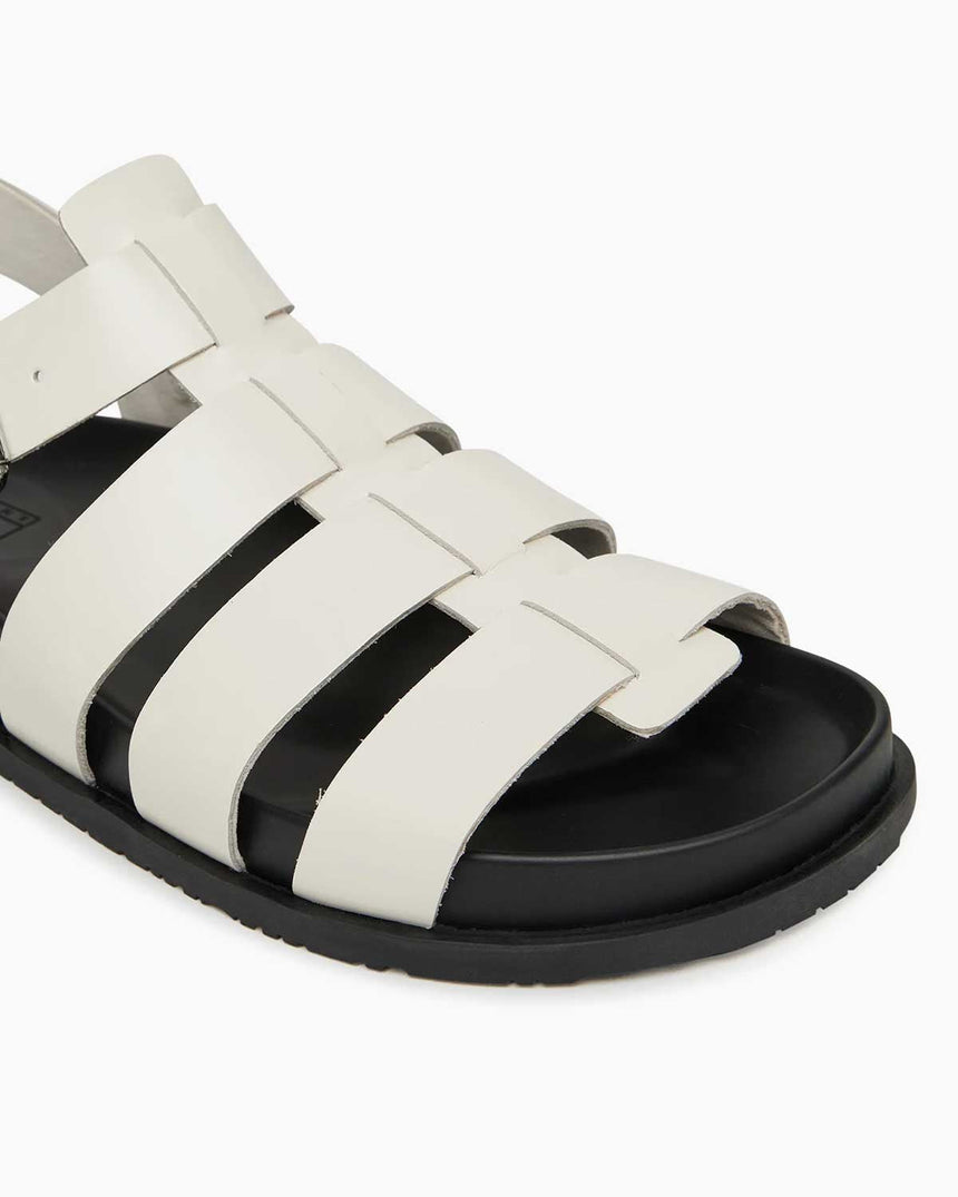 Tommy Hilfiger Bindi Patentli Kadın Balıkçı Sandalet Ivory