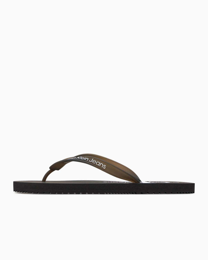 Calvin Klein Beach Sandal Monogram Flip Flops Parmak Arası Terlik Black