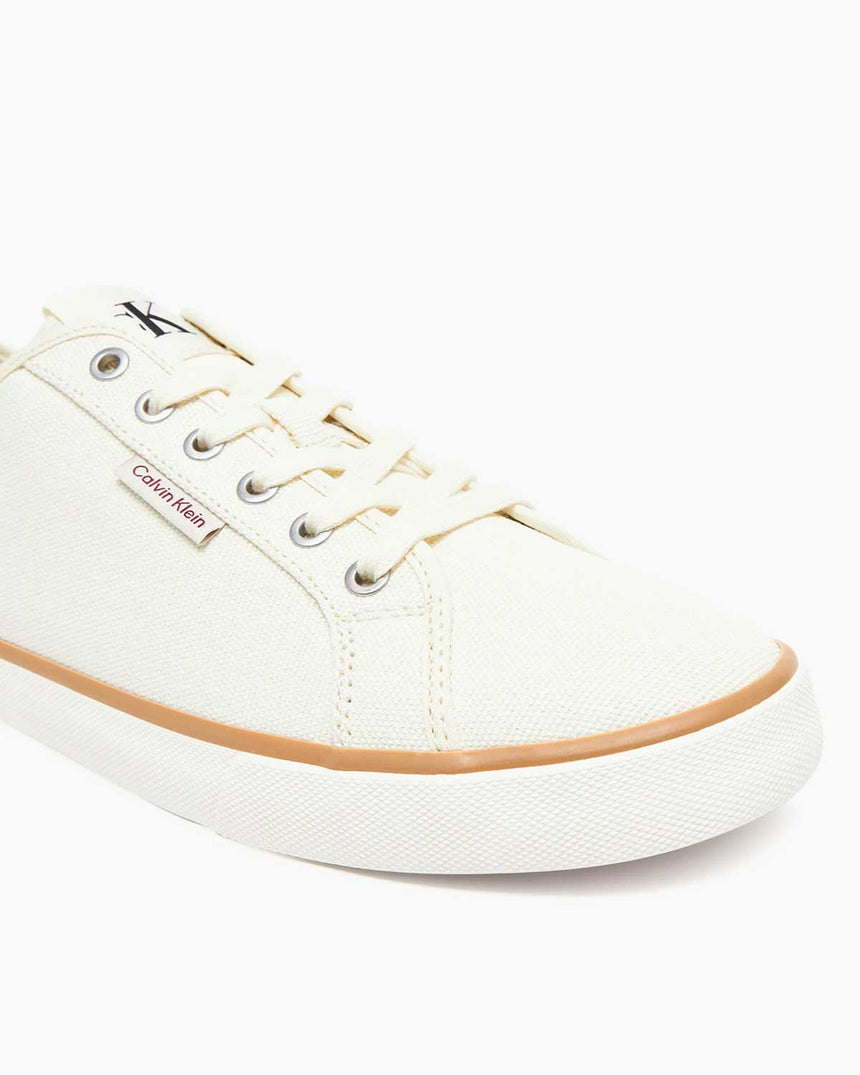 Calvin Klein Monaco Düşük Bilek Erkek Sneaker Creamy White/B White/Tanzine