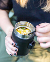 Stanley Efsane Klasik Seri-0.40 Litre Çelik Kaşıklı Yemek Termosu Matte Black