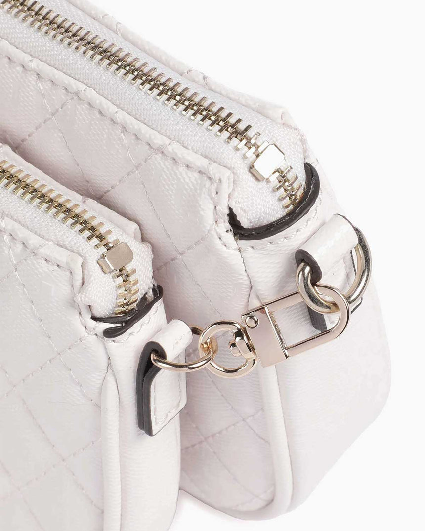 Guess Small Zincir Detaylı Çapraz Askılı Çanta White