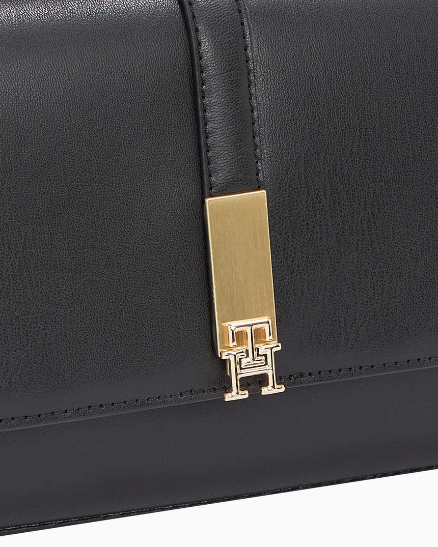 Tommy Hilfiger Heritage Chain Çapraz Askılı Çanta Black