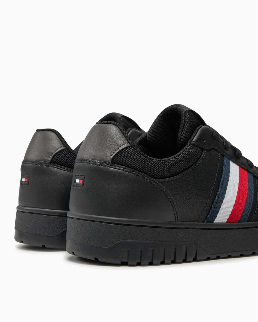 Tommy Hilfiger Basket Core Mid Top Sneakers Black
