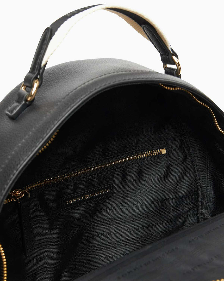 Tommy Hilfiger Logo Bantlı Kadın Sırt Çantası Black