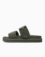 Calvin Klein Double Bar Logolu Sandalet Dusty Olive/Classic Green