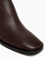 Calvin Klein Eden Fermuarlı Deri Kadın Bot CK Black