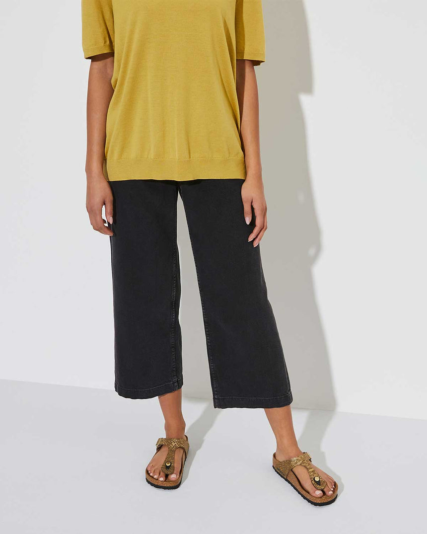 Birkenstock Gizeh MF Parmak Arası Kadın Terlik Shiny Python Black