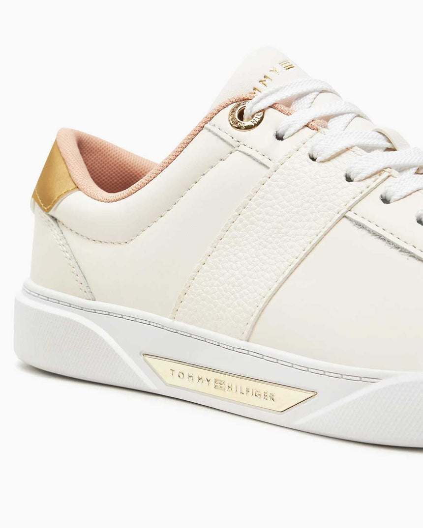 Tommy Hilfiger Chic Panel Court Sneaker Ancient White