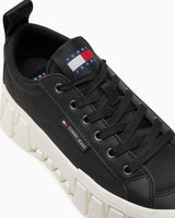 Tommy Hilfiger Vulc Flatform LC Mix Media Kadın Sneaker Black
