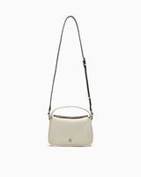 Calvin Klein Metal Mono Mini Logolu El Çantası Ivory