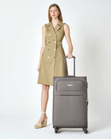 Pierre Cardin Büyük Boy Kumaş Valiz Antrasit