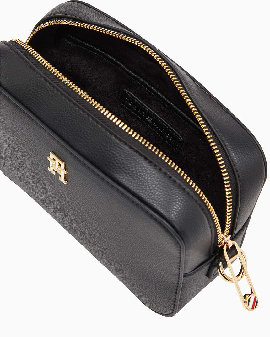 Tommy Hilfiger Soft Logo Kalın Askılı Çapraz Çanta Black