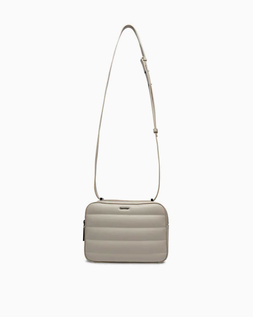 Calvin Klein Line Quilt Crossover Camera Bag Sand Pebble
