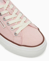Calvin Klein Graz Flatform Logo Etiketli Kadın Pamuk Sneaker Sweet Pink/Cappuccino